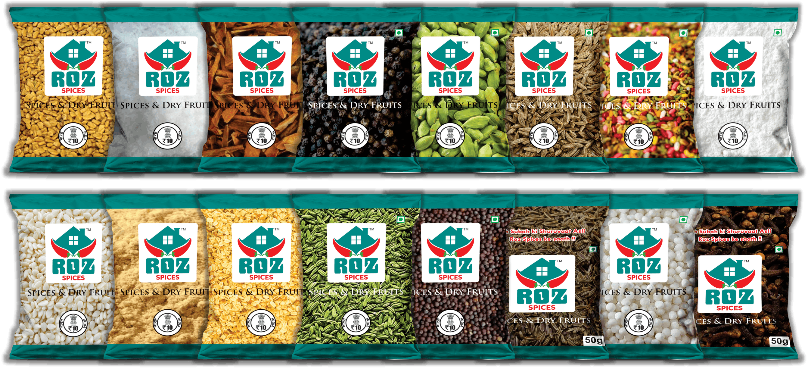 Roz whole spices product collection